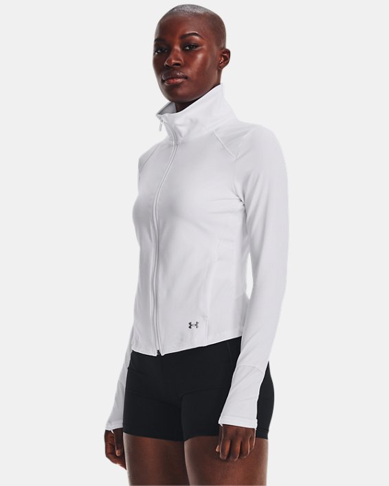 Women's UA Meridian Jacket, White, pdpMainDesktop image number 0